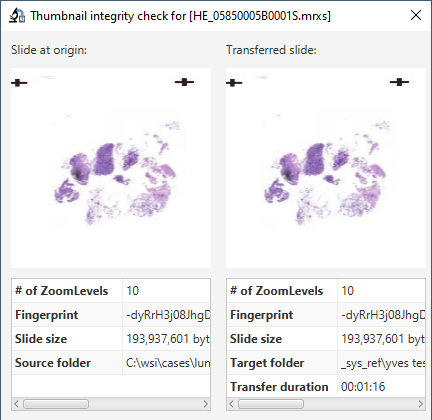 pathomation pma.transfer integrity check